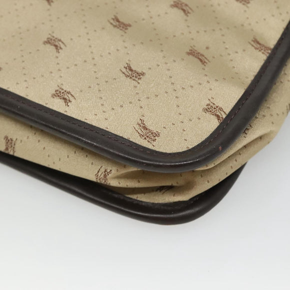 BURBERRY Blue Label Shoulder Bag Nylon Beige Auth ti2849
