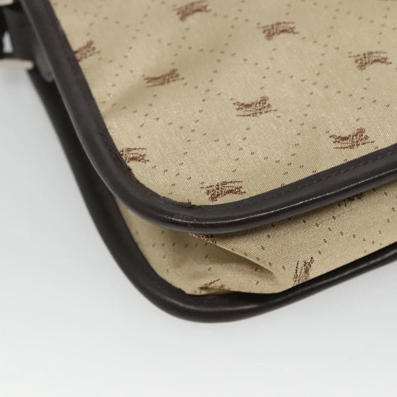 BURBERRY Blue Label Shoulder Bag Nylon Beige Auth ti2849