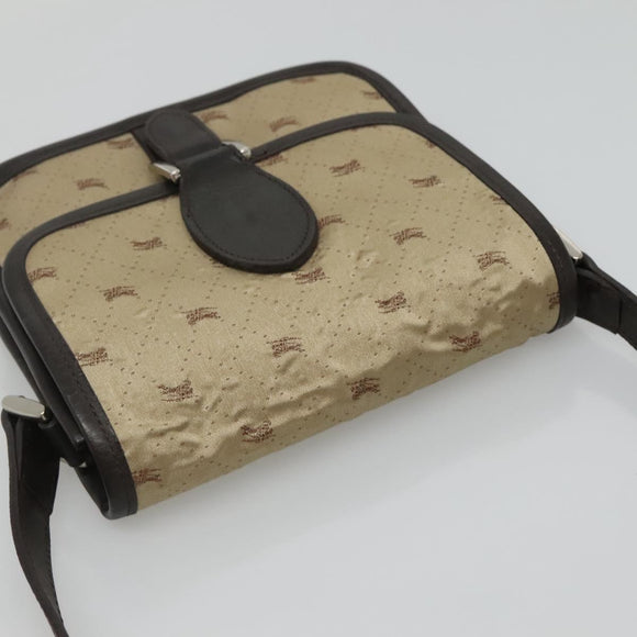 BURBERRY Blue Label Shoulder Bag Nylon Beige Auth ti2849