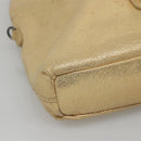 BURBERRY Blue Label Hand Bag Leather 2way Gold Auth ti2851-14