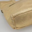 BURBERRY Blue Label Hand Bag Leather 2way Gold Auth ti2851-16