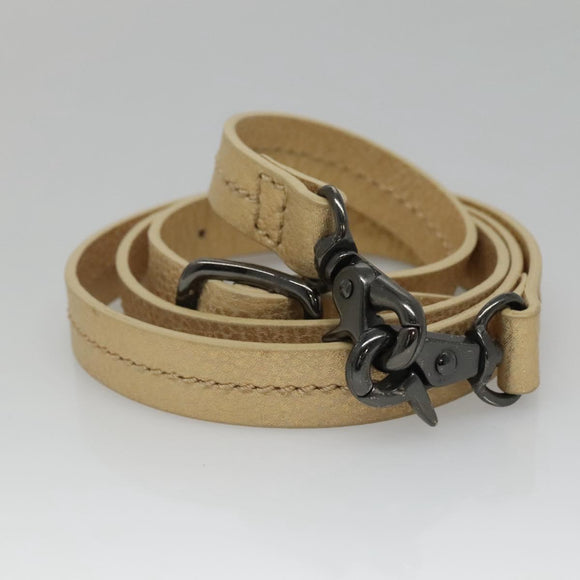 BURBERRY Blue Label Hand Bag Leather 2way Gold Auth ti2851