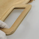 BURBERRY Blue Label Hand Bag Leather 2way Gold Auth ti2851-7