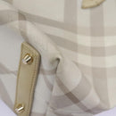 BURBERRY Nova Check Tote Bag PVC Beige Auth ti2855-16