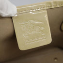 BURBERRY Nova Check Tote Bag PVC Beige Auth ti2855-16