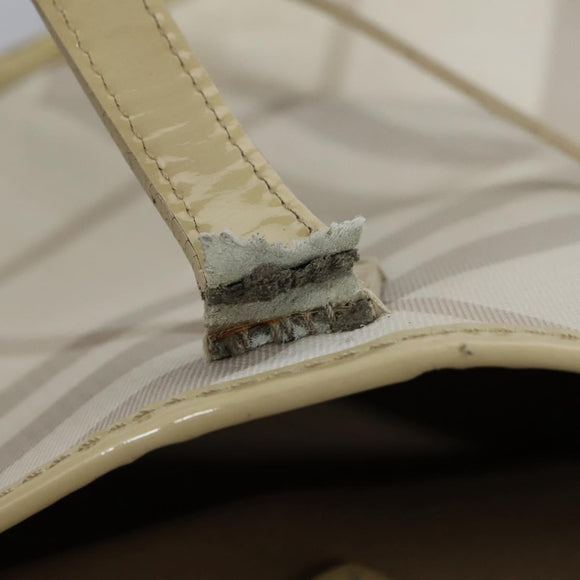 BURBERRY Nova Check Tote Bag PVC Beige Auth ti2855