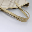 BURBERRY Nova Check Tote Bag PVC Beige Auth ti2855-7