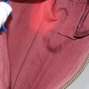 BURBERRY Nova Check Blue Label Shoulder Bag Canvas 2way Red Auth ti2856-11