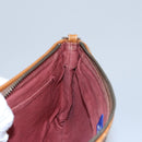 BURBERRY Nova Check Blue Label Shoulder Bag Canvas 2way Red Auth ti2856-21