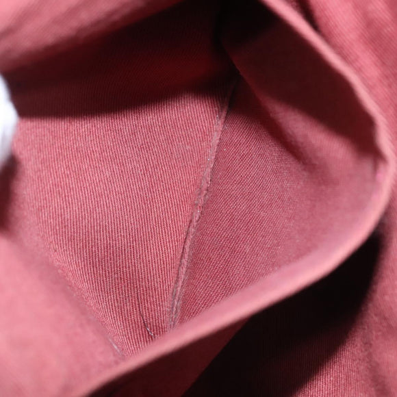 BURBERRY Nova Check Blue Label Shoulder Bag Canvas 2way Red Auth ti2856