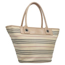 BURBERRY Hand Bag Canvas Beige Auth ti2859-1