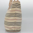 BURBERRY Hand Bag Canvas Beige Auth ti2859-4