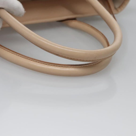 BURBERRY Hand Bag Canvas Beige Auth ti2859