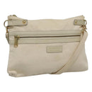 BURBERRY Blue Label Shoulder Bag Canvas Beige Auth ti2861-1