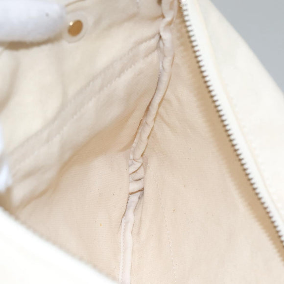 BURBERRY Blue Label Shoulder Bag Canvas Beige Auth ti2861