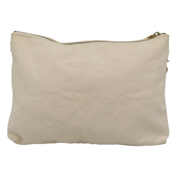 BURBERRY Blue Label Shoulder Bag Canvas Beige Auth ti2861