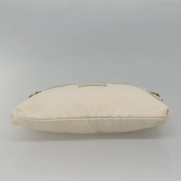 BURBERRY Blue Label Shoulder Bag Canvas Beige Auth ti2861