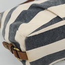 BURBERRY Blue Label Shoulder Bag Canvas Navy Auth ti2862-15