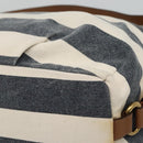 BURBERRY Blue Label Shoulder Bag Canvas Navy Auth ti2862-16