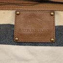 BURBERRY Blue Label Shoulder Bag Canvas Navy Auth ti2862-17