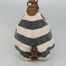 BURBERRY Blue Label Shoulder Bag Canvas Navy Auth ti2862-3