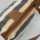 BURBERRY Blue Label Shoulder Bag Canvas Navy Auth ti2862-6