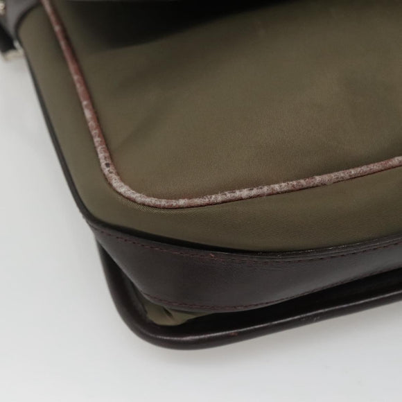 BURBERRY Shoulder Bag Nylon Khaki Auth ti2863