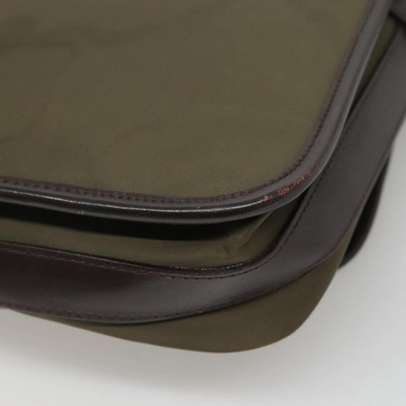 BURBERRY Shoulder Bag Nylon Khaki Auth ti2863