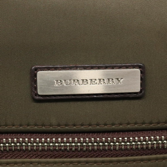 BURBERRY Shoulder Bag Nylon Khaki Auth ti2863