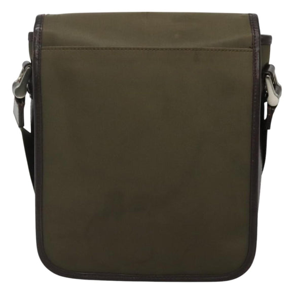 BURBERRY Shoulder Bag Nylon Khaki Auth ti2863