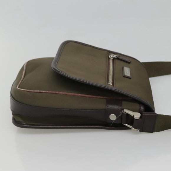 BURBERRY Shoulder Bag Nylon Khaki Auth ti2863