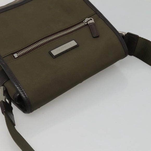 BURBERRY Shoulder Bag Nylon Khaki Auth ti2863