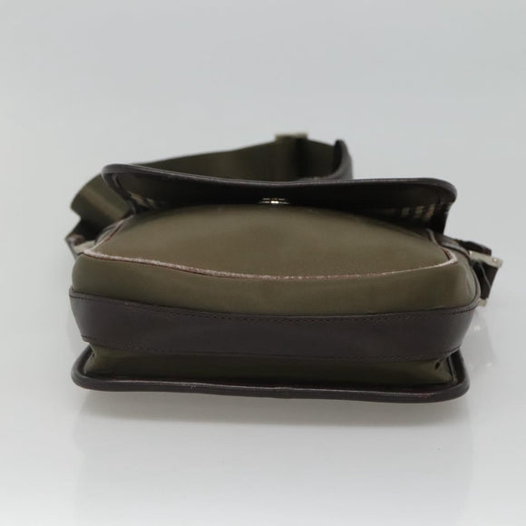 BURBERRY Shoulder Bag Nylon Khaki Auth ti2863