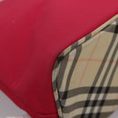 BURBERRY Nova Check Blue Label Shoulder Bag Nylon Pink Auth ti2865-15