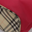 BURBERRY Nova Check Blue Label Shoulder Bag Nylon Pink Auth ti2865-16