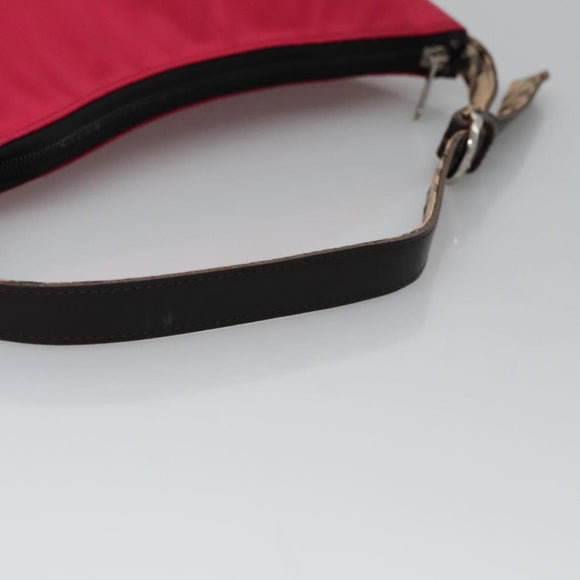 BURBERRY Nova Check Blue Label Shoulder Bag Nylon Pink Auth ti2865