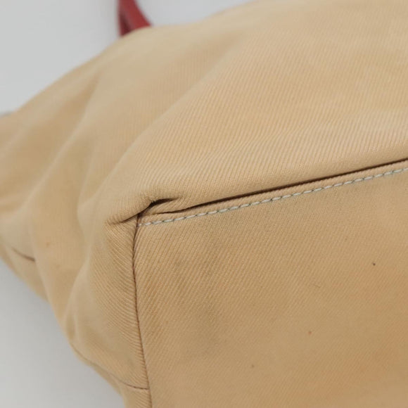 BURBERRY Blue Label Nova Check Tote Bag Canvas Beige Auth ti2867