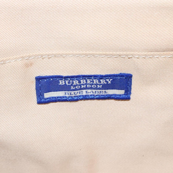BURBERRY Blue Label Nova Check Tote Bag Canvas Beige Auth ti2867