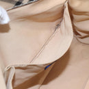 BURBERRY Blue Label Nova Check Tote Bag Canvas Beige Auth ti2867-12