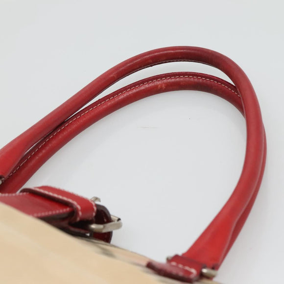 BURBERRY Blue Label Nova Check Tote Bag Canvas Beige Auth ti2867