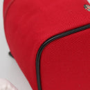 BURBERRY Vanity Cosmetic Pouch Canvas Red Auth ti2868-14