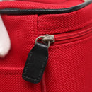 BURBERRY Vanity Cosmetic Pouch Canvas Red Auth ti2868-10