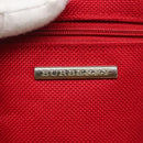 BURBERRY Vanity Cosmetic Pouch Canvas Red Auth ti2868-17