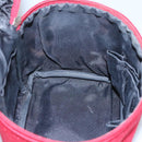 BURBERRY Vanity Cosmetic Pouch Canvas Red Auth ti2868-18