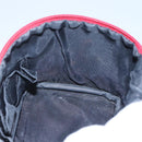 BURBERRY Vanity Cosmetic Pouch Canvas Red Auth ti2868-19