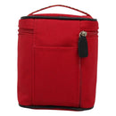 BURBERRY Vanity Cosmetic Pouch Canvas Red Auth ti2868-2