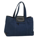 BURBERRY Blue Label Tote Bag Canvas Blue Auth ti2869-1
