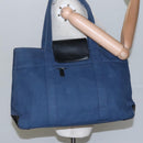 BURBERRY Blue Label Tote Bag Canvas Blue Auth ti2869-24