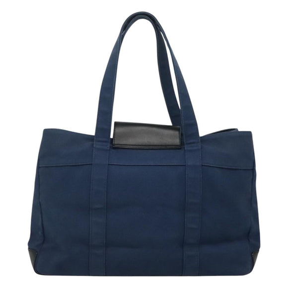 BURBERRY Blue Label Tote Bag Canvas Blue Auth ti2869