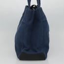 BURBERRY Blue Label Tote Bag Canvas Blue Auth ti2869-4